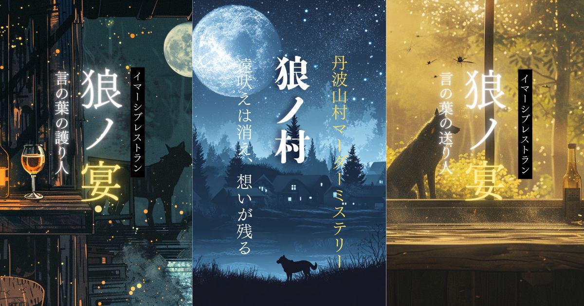 イマーシブレストラン「狼ノ宴 言の葉の送り人」(画像: 公式サイトより)